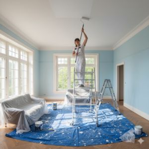 Painting the ceiling