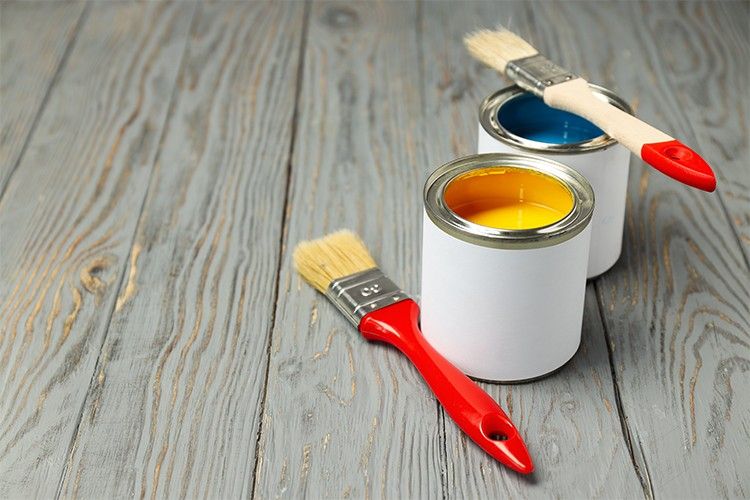 two buckets of best paint for exterior door projects